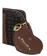 POLLINI HERITAGE Mini sac bandouli&egrave;re brun noir - Sacs pour Femme - 5