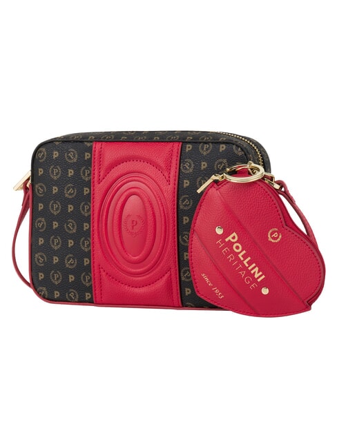 HERITAGE Mini sac bandouli&egrave;re noir rouge - Sacs pour Femme