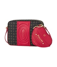 POLLINI HERITAGE Mini sac bandouli&egrave;re noir rouge - Sacs pour Femme - 2