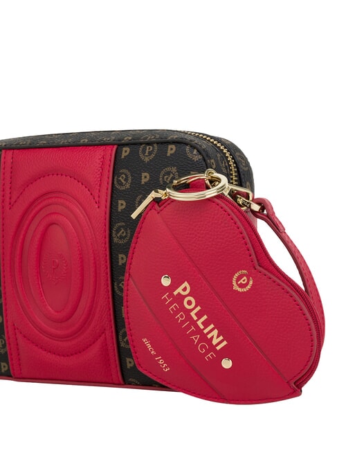 HERITAGE Mini sac bandouli&egrave;re noir rouge - Sacs pour Femme