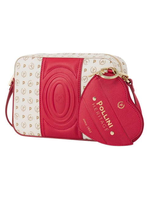 HERITAGE Mini sac bandouli&egrave;re ivoire rouge - Sacs pour Femme