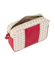 POLLINI HERITAGE Mini sac bandouli&egrave;re ivoire rouge - Sacs pour Femme - 4