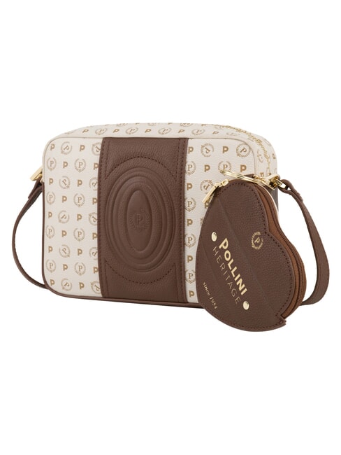 HERITAGE Mini sac bandouli&egrave;re ivoire brun - Sacs pour Femme