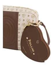 POLLINI HERITAGE Mini sac bandouli&egrave;re ivoire brun - Sacs pour Femme - 5