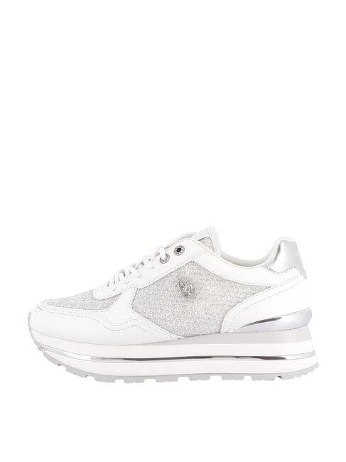 RYTA Baskets blanc argent&eacute; - Chaussures Femme