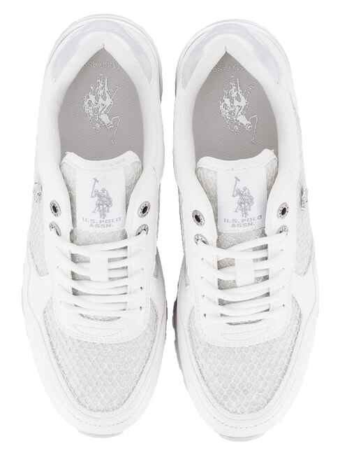RYTA Baskets blanc argent&eacute; - Chaussures Femme