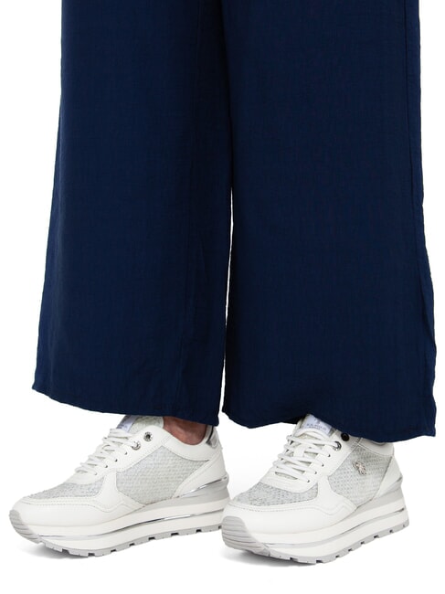 RYTA Baskets blanc argent&eacute; - Chaussures Femme
