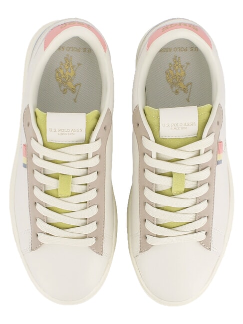 KOSMO Baskets pour femmes blanc cass&eacute; bleu clair - Chaussures Femme