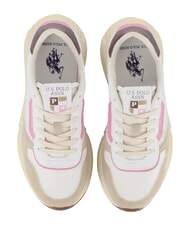 U.S. POLO ASSN. SENEKA Baskets noix de p&eacute;can grill&eacute;es blanches - Chaussures Femme - 4