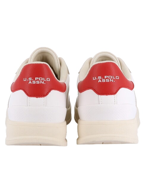 CAMPY Baskets blanc cass&eacute;-rouge - Chaussures Homme