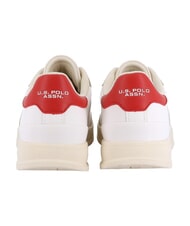 U.S. POLO ASSN. CAMPY Baskets blanc cass&eacute;-rouge - Chaussures Homme - 3
