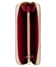 POLLINI HERITAGE Grand portefeuille zipp&eacute; ivoire rouge - Portefeuilles Femme - 3