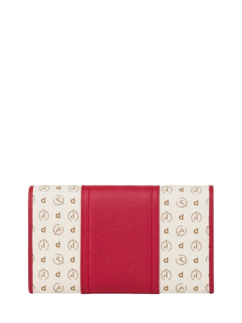 HERITAGE Grand portefeuille avec porte-cartes ivoire rouge - Portefeuilles Femme