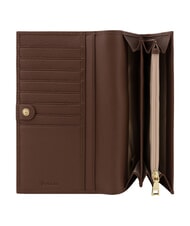 POLLINI HERITAGE Grand portefeuille avec porte-cartes ivoire brun - Portefeuilles Femme - 3
