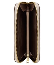POLLINI HERITAGE Grand portefeuille zipp&eacute; ivoire brun - Portefeuilles Femme - 3