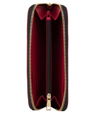 POLLINI HERITAGE Grand portefeuille zipp&eacute; noir rouge - Portefeuilles Femme - 3