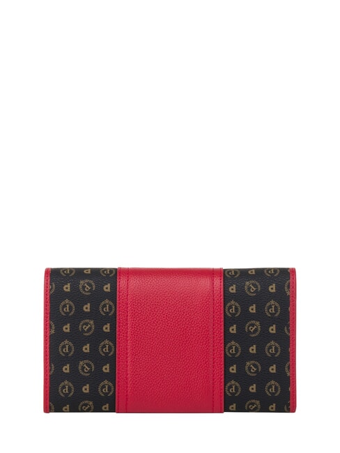 HERITAGE Grand portefeuille avec porte-cartes noir rouge - Portefeuilles Femme