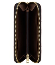 POLLINI HERITAGE Grand portefeuille zipp&eacute; brun noir - Portefeuilles Femme - 3