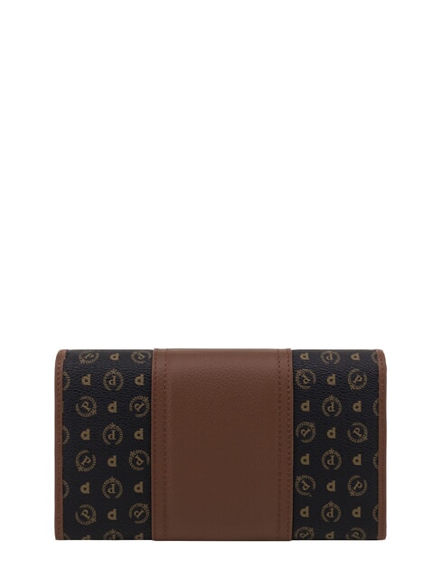 HERITAGE Grand portefeuille avec porte-cartes brun noir - Portefeuilles Femme