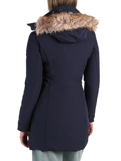 EVA veste &agrave; capuche bleu fonc&eacute; - Vestes pour femmes