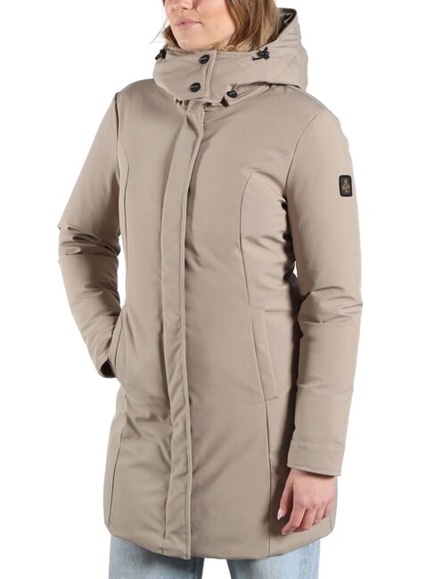 EVA veste &agrave; capuche nouveau beige - Vestes pour femmes