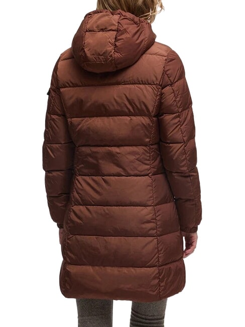 LADY LONG HUNTER doudoune longue caf&eacute; - Doudounes femme