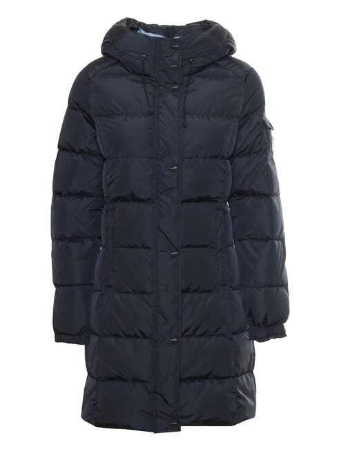 LADY LONG HUNTER doudoune longue bleu fonc&eacute; - Doudounes femme