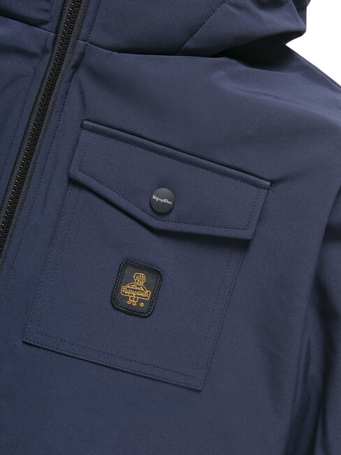 SOFT BOOT veste &agrave; capuche bleu fonc&eacute; - Vestes pour hommes