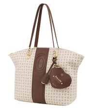 POLLINI HERITAGE Sac cabas bandouli&egrave;re, avec porte-cl&eacute;s ivoire brun - Sacs pour Femme - 2