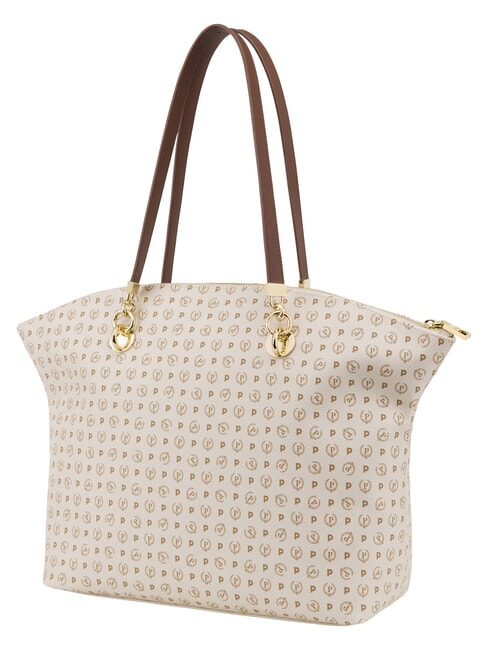 HERITAGE Sac cabas bandouli&egrave;re, avec porte-cl&eacute;s ivoire brun - Sacs pour Femme