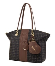 POLLINI HERITAGE Sac cabas bandouli&egrave;re, avec porte-cl&eacute;s brun noir - Sacs pour Femme - 2