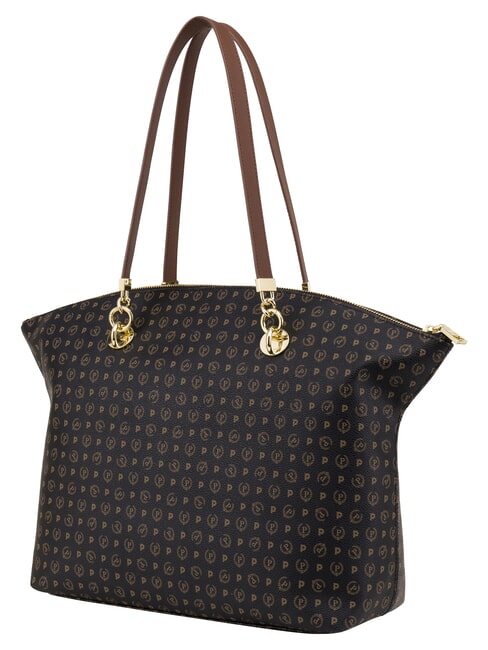 HERITAGE Sac cabas bandouli&egrave;re, avec porte-cl&eacute;s brun noir - Sacs pour Femme