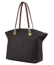 POLLINI HERITAGE Sac cabas bandouli&egrave;re, avec porte-cl&eacute;s brun noir - Sacs pour Femme - 3