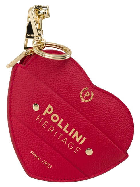HERITAGE Sac &agrave; dos avec poche avant et anneau porte-cl&eacute;s ivoire rouge - Sacs pour Femme