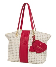 POLLINI HERITAGE Sac cabas bandouli&egrave;re, avec porte-cl&eacute;s - Sacs pour Femme