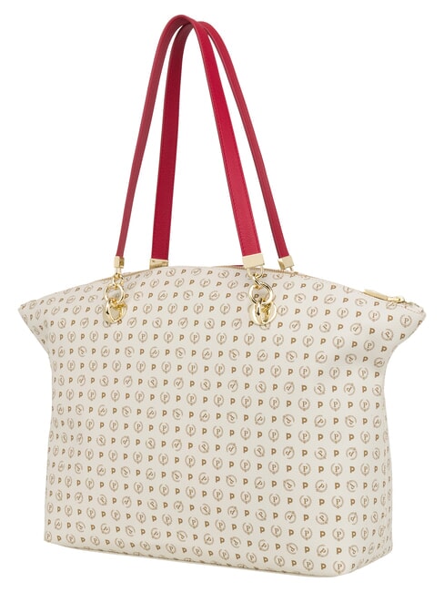 HERITAGE Sac cabas bandouli&egrave;re, avec porte-cl&eacute;s ivoire rouge - Sacs pour Femme