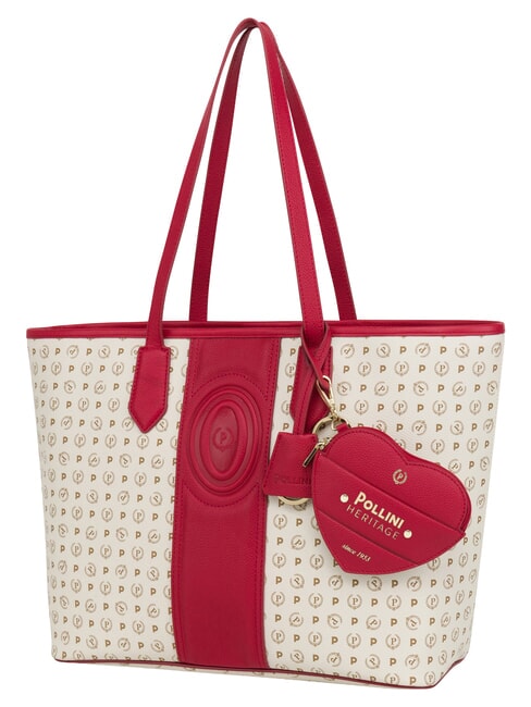 HERITAGE Sac cabas bandouli&egrave;re, avec trousse de toilette ivoire rouge - Sacs pour Femme