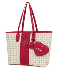 POLLINI HERITAGE Sac cabas bandouli&egrave;re, avec trousse de toilette ivoire rouge - Sacs pour Femme - 2