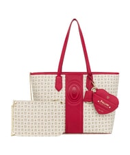 POLLINI HERITAGE Sac cabas bandouli&egrave;re, avec trousse de toilette ivoire rouge - Sacs pour Femme - 5