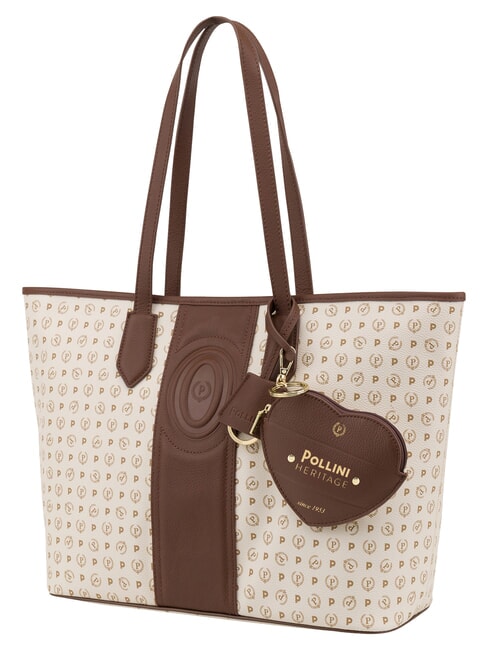 HERITAGE Sac cabas bandouli&egrave;re, avec trousse de toilette ivoire brun - Sacs pour Femme