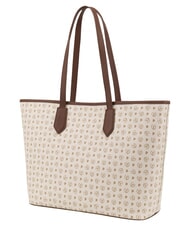 POLLINI HERITAGE Sac cabas bandouli&egrave;re, avec trousse de toilette ivoire brun - Sacs pour Femme - 3