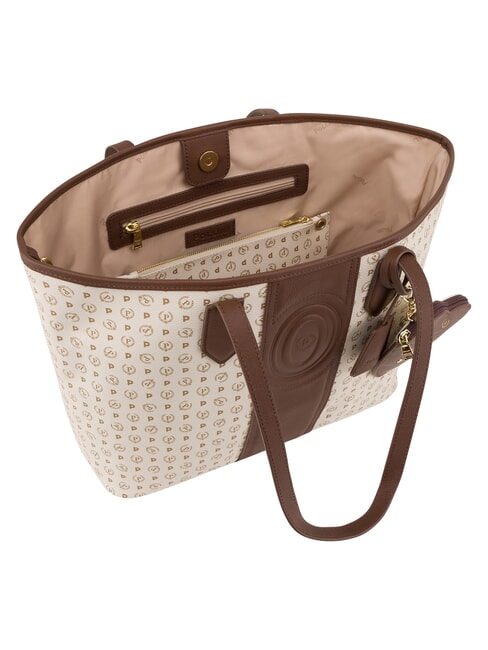 HERITAGE Sac cabas bandouli&egrave;re, avec trousse de toilette ivoire brun - Sacs pour Femme