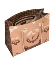 POLLINI HERITAGE  Sac shopping avec imprim&eacute; int&eacute;gral marron / cr&egrave;me - Sacs pour Femme - 3