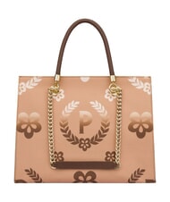 POLLINI HERITAGE  Sac shopping avec imprim&eacute; int&eacute;gral marron / cr&egrave;me - Sacs pour Femme - 4
