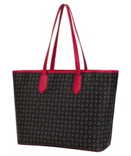 POLLINI HERITAGE Sac cabas bandouli&egrave;re, avec trousse de toilette noir rouge - Sacs pour Femme - 3