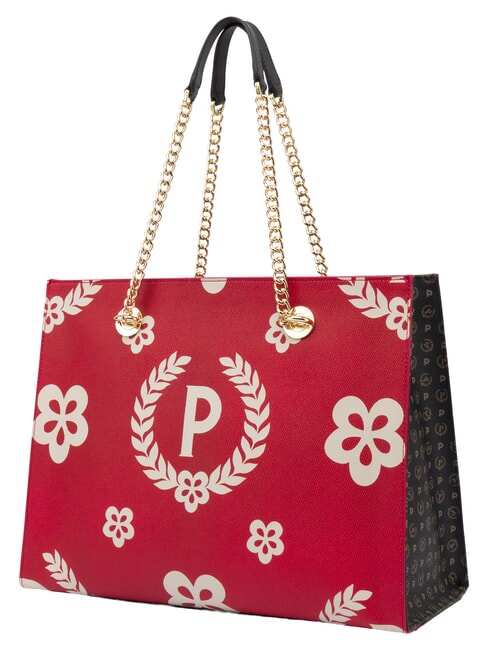 HERITAGE  Sac shopping avec imprim&eacute; int&eacute;gral laque noire - Sacs pour Femme