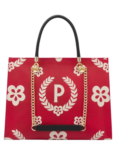 HERITAGE  Sac shopping avec imprim&eacute; int&eacute;gral laque noire - Sacs pour Femme