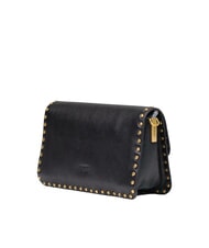 PINKO LOVE ONE SLOUCHY Mini sac bandouli&egrave;re noir-or antique - Sacs pour Femme - 3