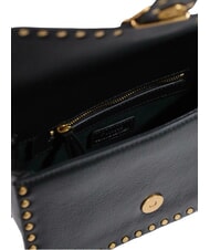 PINKO LOVE ONE SLOUCHY Mini sac bandouli&egrave;re noir-or antique - Sacs pour Femme - 5