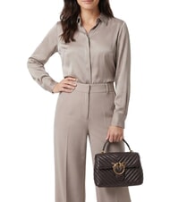 PINKO LOVE LADY PUFF Mini sac &agrave; main, avec bandouli&egrave;re marasca brun-or antique - Sacs pour Femme - 2